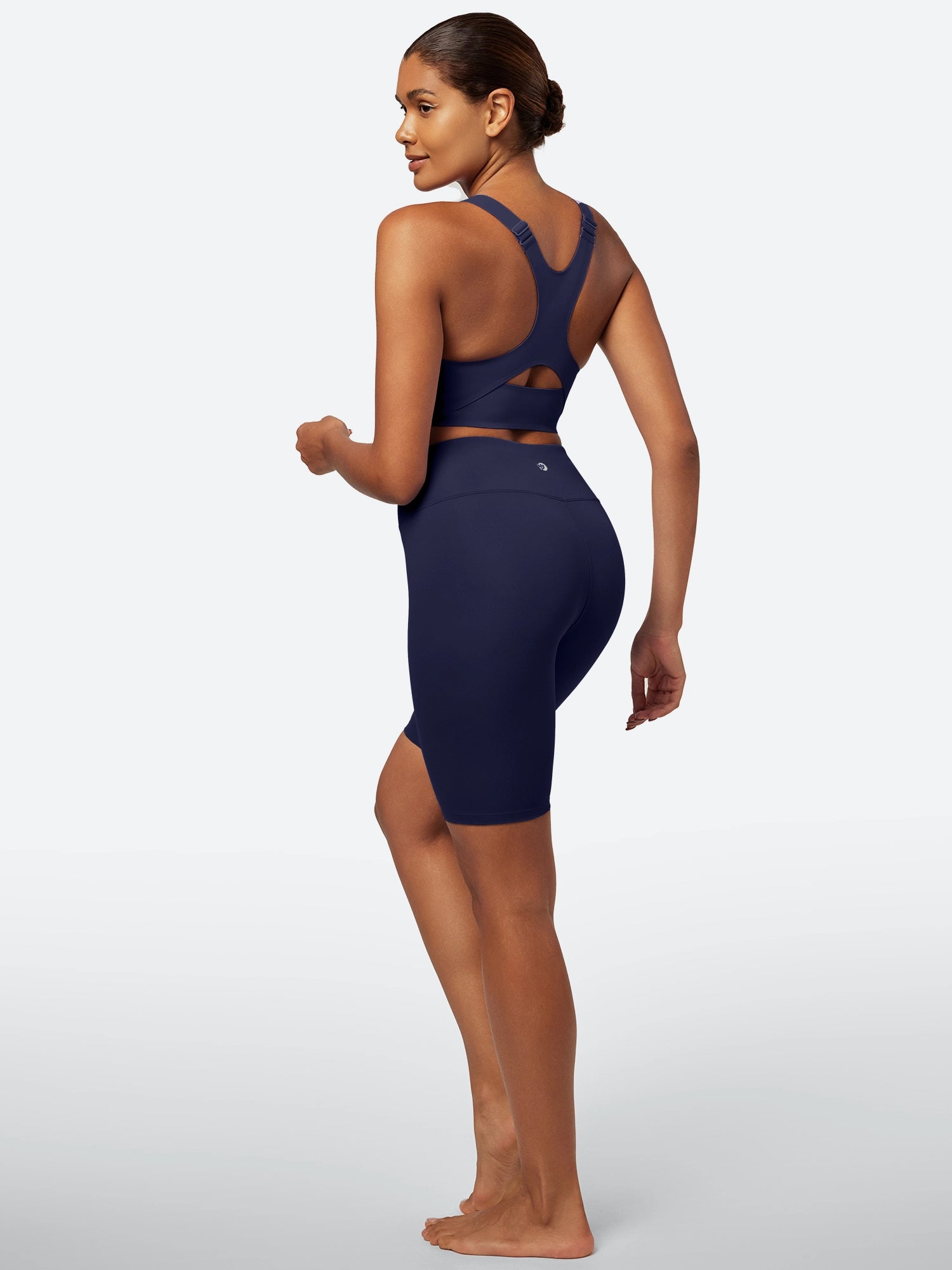 IUGA SilkFeel High Waist Biker Shorts with Inner Pocket - IUGA