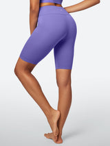 IUGA SilkFeel High Waist Biker Shorts with Inner Pocket - IUGA