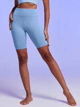 IUGA SilkFeel High Waist Biker Shorts with Inner Pocket - IUGA