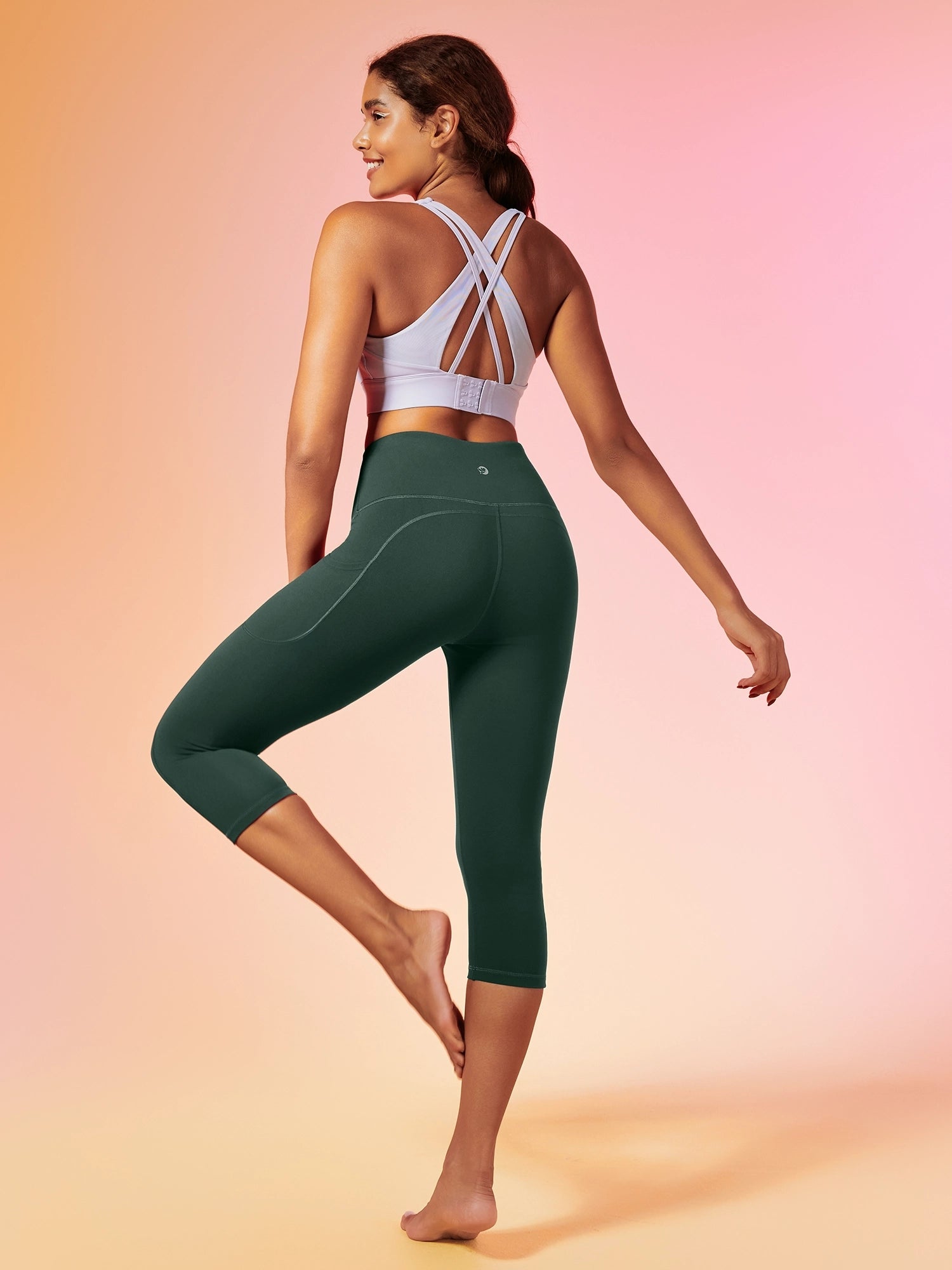 IUGA FlexTight Capris With Pockets Squat Proof