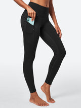 IUGA HeatLab® Fleece Lined Water Resistant Leggings with Pockets - IUGA