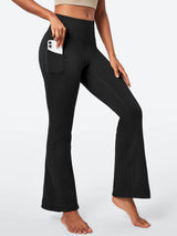 IUGA HeatLab® Water Resistant Fleece Lined Flare Pants With Pockets - IUGA