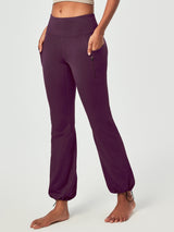 IUGA HeatLab® Water Resistant Fleece Lined Flare Pants With Pockets - IUGA