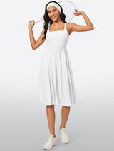 IUGA Flowy Sundresses With Built in Shorts & Bra & Pockets - IUGA