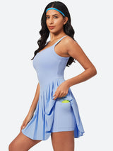 IUGA Easy Peezy Pleated Athletic Dress With Built-in Shorts - IUGA