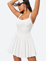 IUGA Easy Peezy Pleated Athletic Dress With Built-in Shorts - IUGA