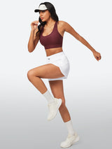 IUGA 5'' High Waisted Quick Dry Stretchy Running Shorts With Liner - IUGA