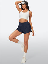 IUGA 5'' High Waisted Quick Dry Stretchy Running Shorts With Liner - IUGA