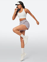 IUGA 5'' High Waisted Quick Dry Stretchy Running Shorts With Liner - IUGA