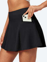 IUGA High Waisted Tummy Control Swim Skirts With Boxer Liner & Pockets - IUGA