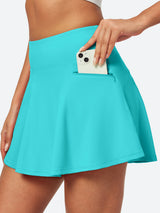 IUGA High Waisted Tummy Control Swim Skirts With Boxer Liner & Pockets - IUGA