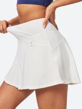 IUGA High Waisted Tummy Control Swim Skirts With Boxer Liner & Pockets - IUGA