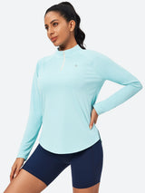 IUGA UPF 50+ Quarter Zip Long Sleeve Rash Guard - IUGA