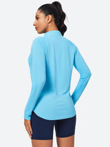 IUGA UPF 50+ Quarter Zip Long Sleeve Rash Guard - IUGA