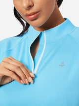 IUGA UPF 50+ Quarter Zip Long Sleeve Rash Guard - IUGA