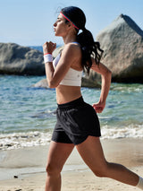 IUGA 5'' High Waisted Quick Dry Stretchy Running Shorts With Liner - IUGA