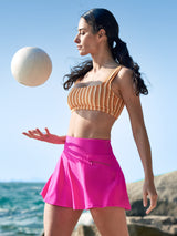 IUGA High Waisted Tummy Control Swim Skirts With Boxer Liner & Pockets - IUGA