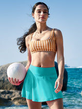 IUGA High Waisted Tummy Control Swim Skirts With Boxer Liner & Pockets - IUGA