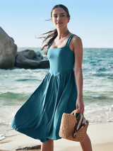 IUGA Flowy Sundresses With Built in Shorts & Bra & Pockets - IUGA
