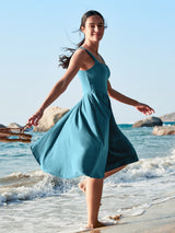 IUGA Flowy Sundresses With Built in Shorts & Bra & Pockets - IUGA