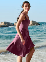 IUGA Flowy Sundresses With Built in Shorts & Bra & Pockets - IUGA