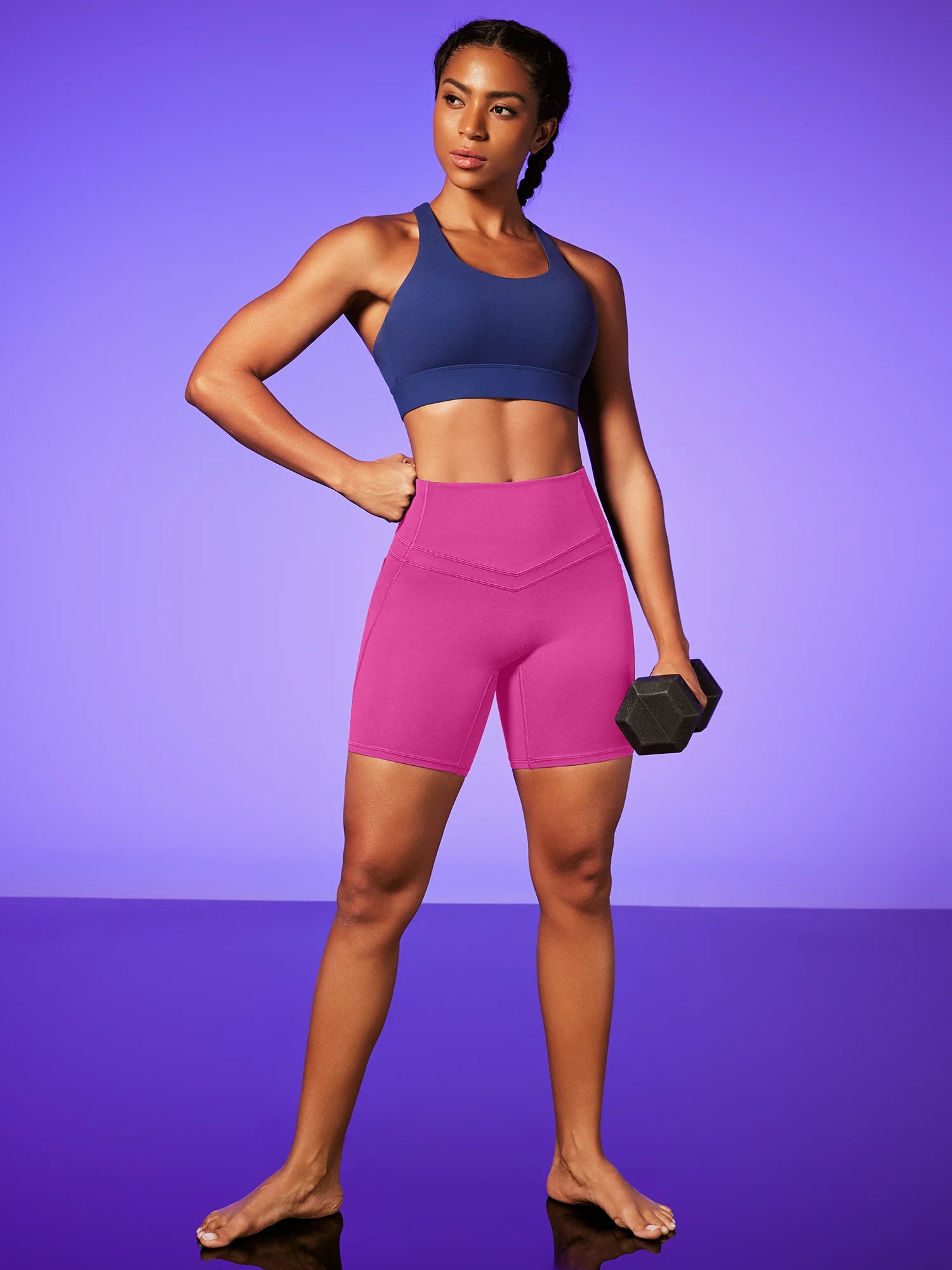 IUGA PowerTight No Front Seam Sandwich Shorts - IUGA