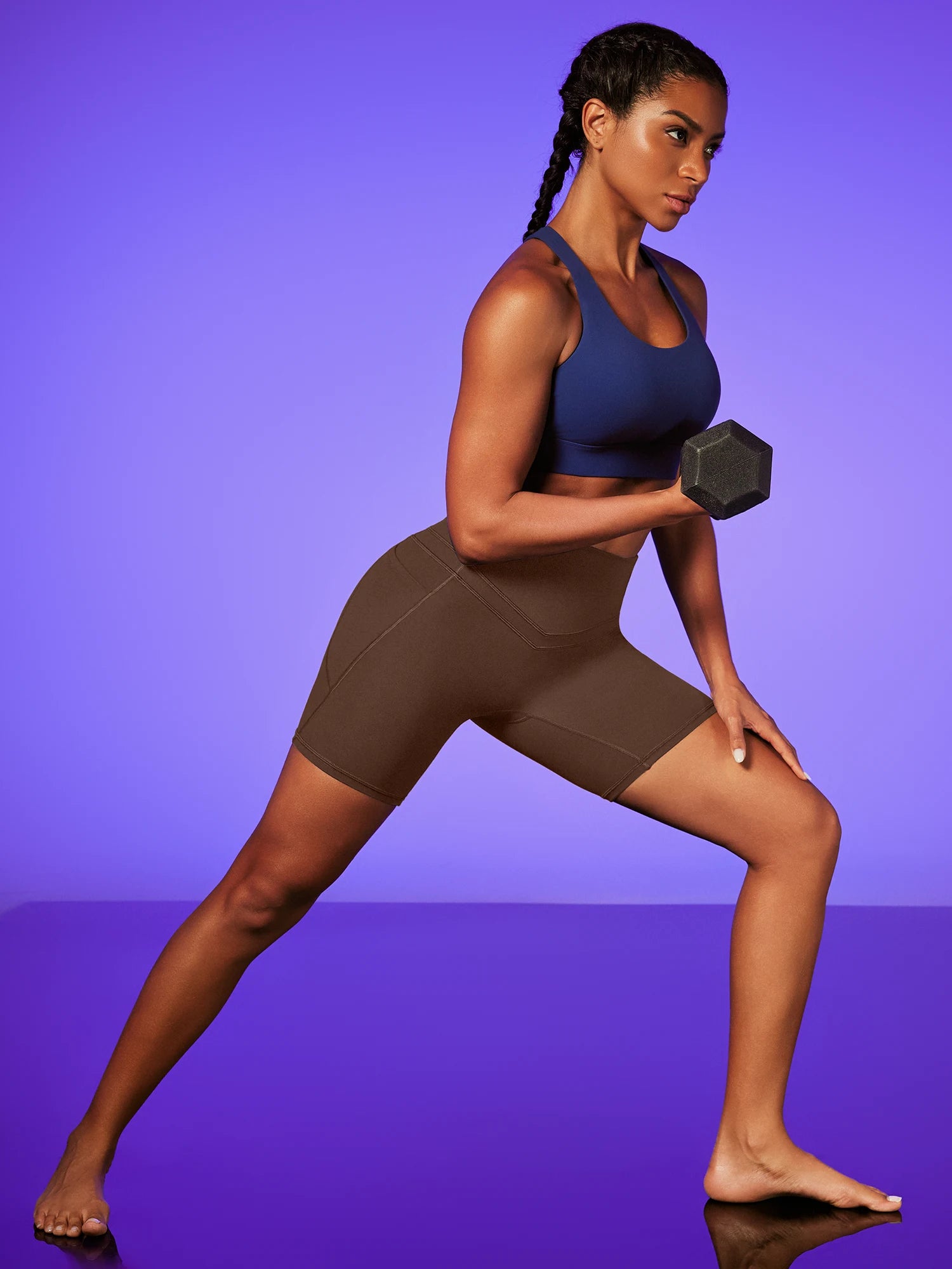 IUGA PowerTight No Front Seam Sandwich Shorts - IUGA