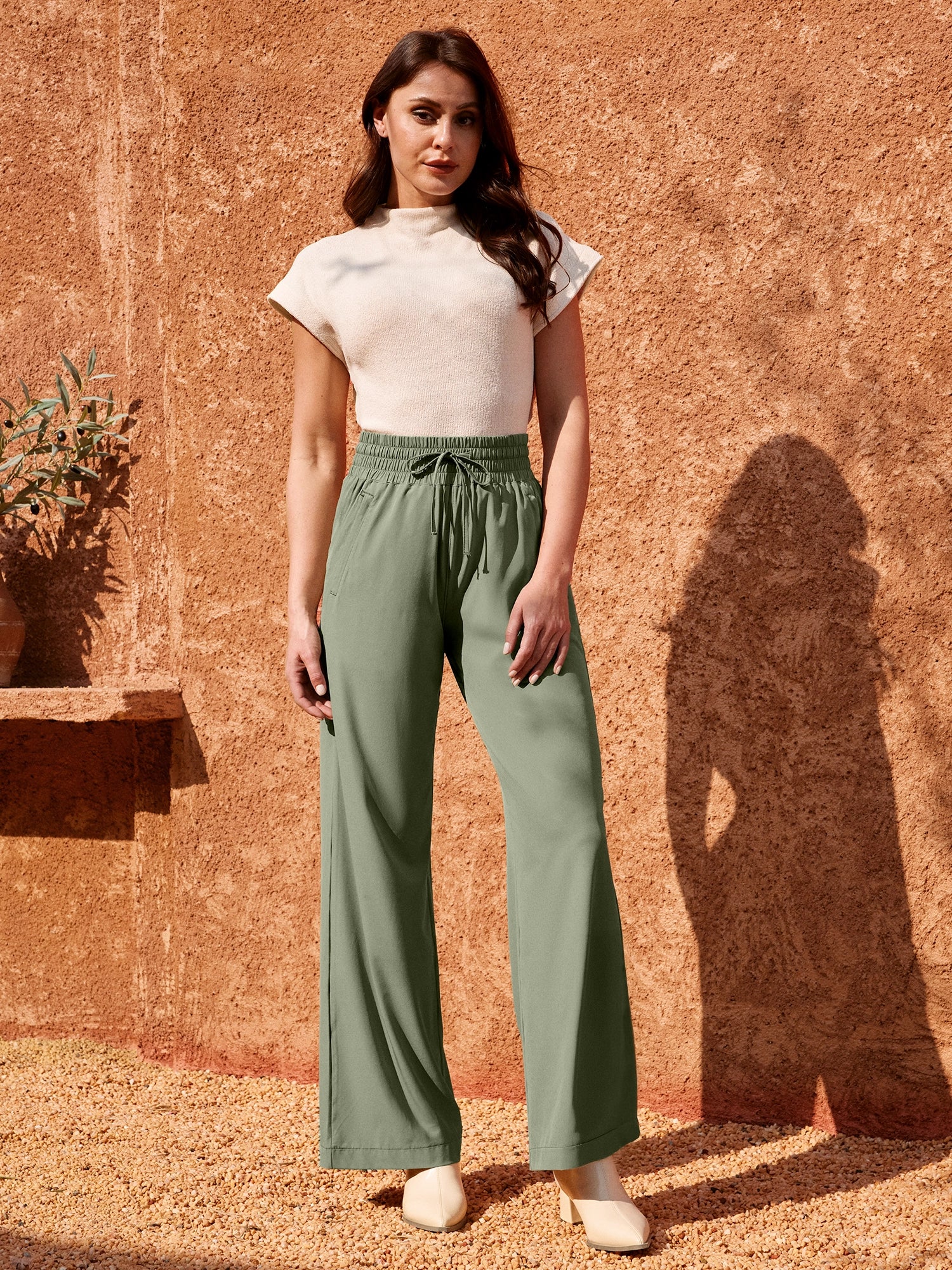 IUGA UPF 50+ Quick-Dry Wide Leg Flowy Pants 28‘’/30‘’ - IUGA
