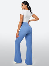 IUGA FlexDenim™ High Waisted Stretchy Pull On Flare Jeans - IUGA
