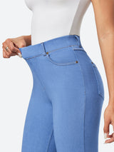 IUGA FlexDenim™ High Waisted Stretchy Pull On Flare Jeans - IUGA
