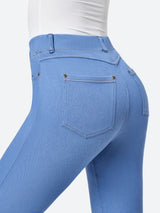 IUGA FlexDenim™ High Waisted Stretchy Pull On Flare Jeans - IUGA