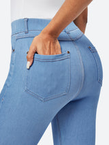 IUGA FlexDenim™ High Waisted Pull On Tummy Control Stretchy Jeans With Pockets - IUGA