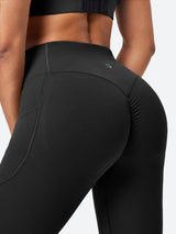 IUGA PowerTight Butt Lifting Scrunch No Front Seam Leggings With Pockets - IUGA