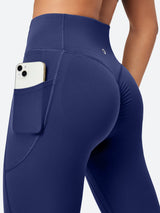 IUGA PowerTight Butt Lifting Scrunch No Front Seam Leggings With Pockets - IUGA