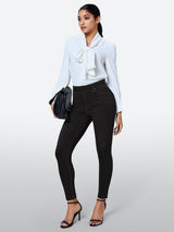 IUGA FlexDenim™ High Waisted Pull On Tummy Control Stretchy Jeans With Pockets - IUGA
