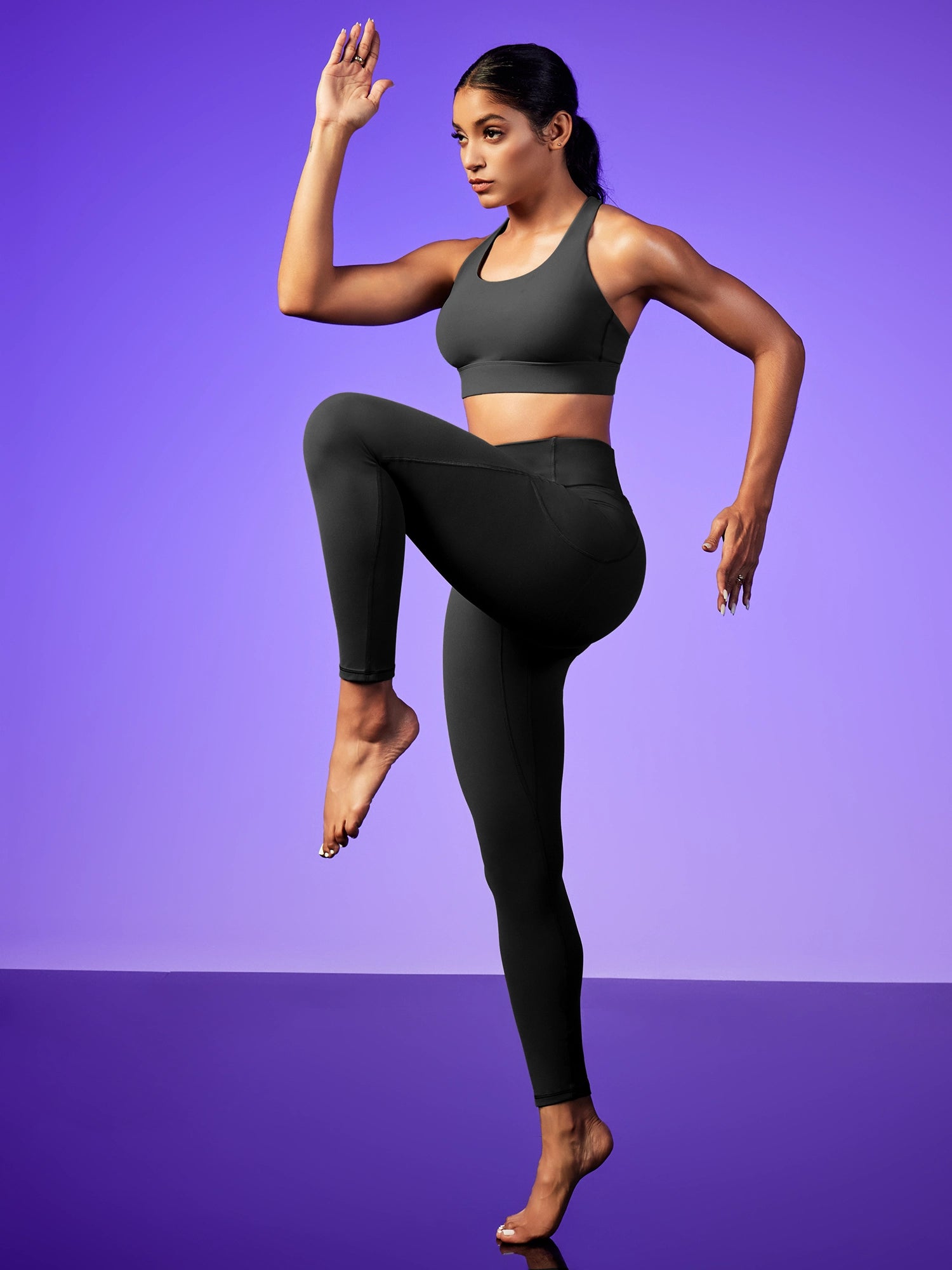 IUGA PowerTight Butt Lifting Scrunch No Front Seam Leggings With Pockets - IUGA