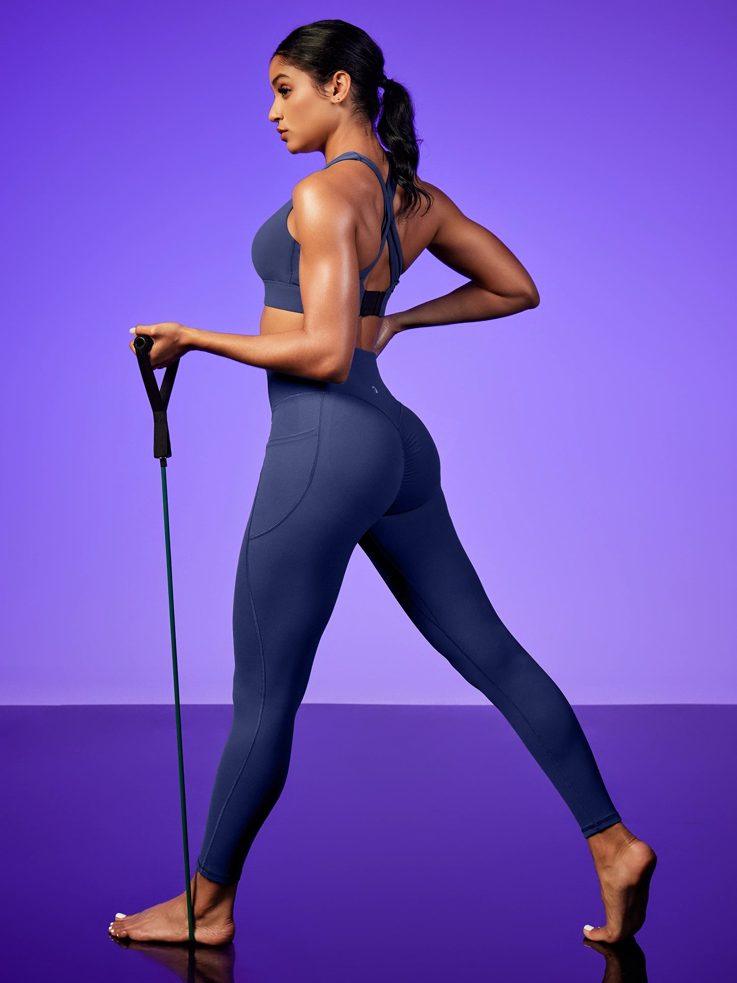 IUGA PowerTight Butt Lifting Scrunch No Front Seam Leggings With Pockets - IUGA