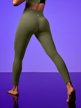 IUGA PowerTight Butt Lifting Scrunch No Front Seam Leggings With Pockets - IUGA