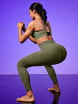 IUGA PowerTight Butt Lifting Scrunch No Front Seam Leggings With Pockets - IUGA