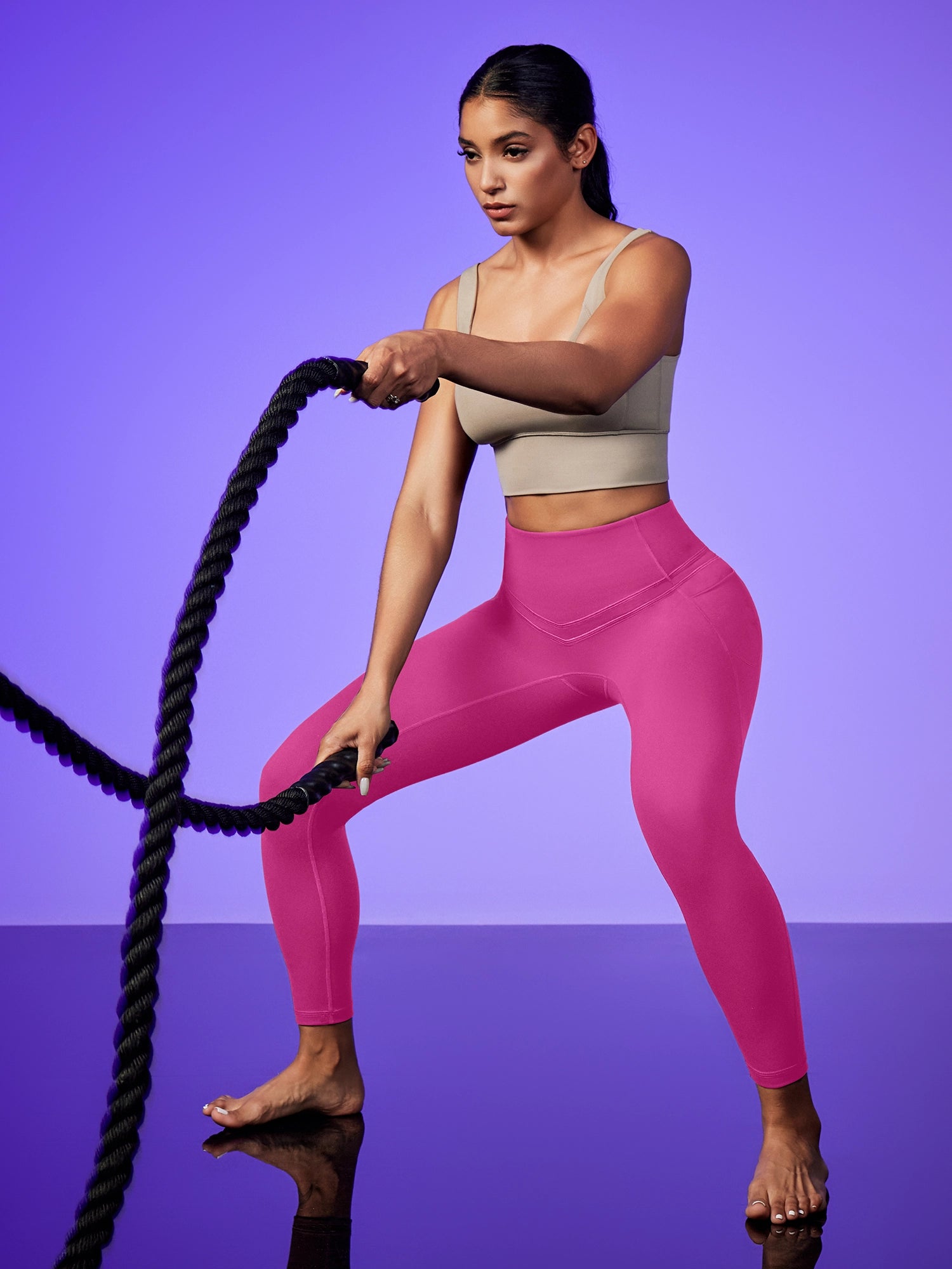 IUGA PowerTight Sandwich No Front Seam Leggings