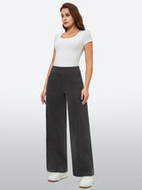 IUGA FlexDenim™ High-Waist Pull On Wide-Leg Jeans - IUGA