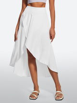 IUGA High Waist Flowy Skirts With Shorts