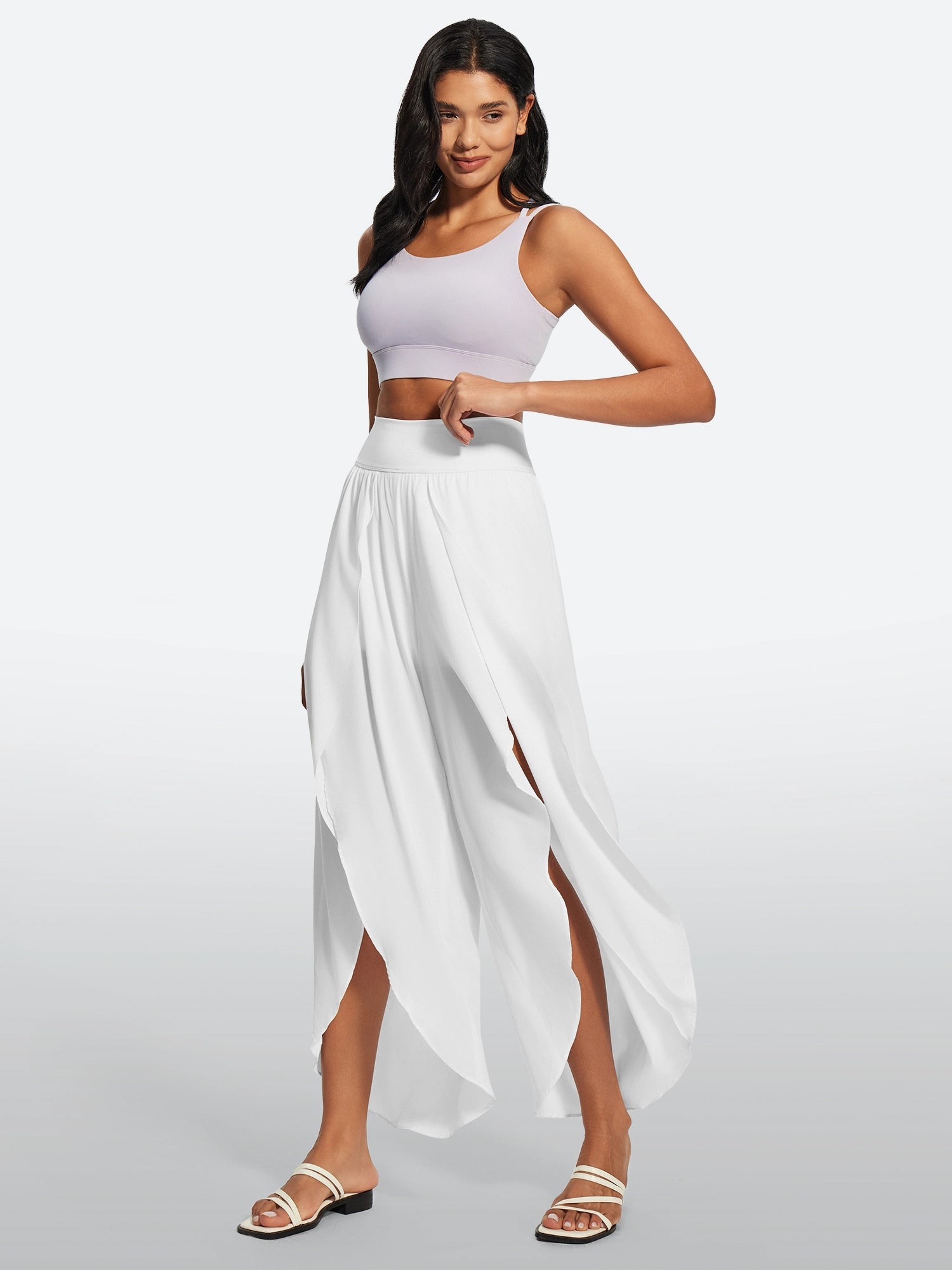 IUGA High Split Quick Dry Flowy Pants for Women