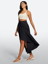 IUGA High Waist Flowy Skirts With Shorts