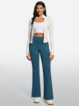 IUGA Fleece Lined Bootcut Yoga Pants with Pockets