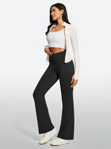 IUGA Fleece Lined Bootcut Yoga Pants with Pockets