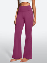 IUGA Fleece Lined Bootcut Yoga Pants with Pockets