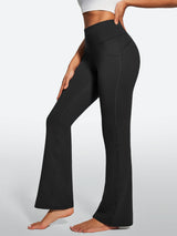 IUGA Fleece Lined Bootcut Yoga Pants with Pockets