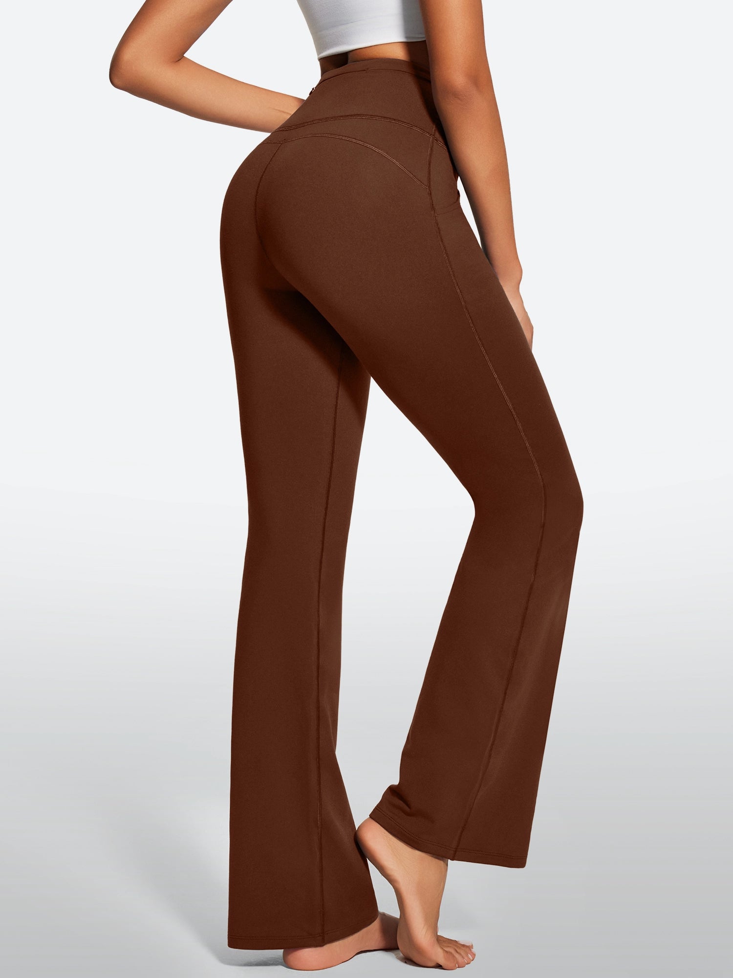 IUGA Fleece Lined Bootcut Yoga Pants with Pockets
