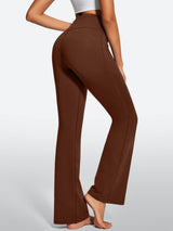 IUGA Fleece Lined Bootcut Yoga Pants with Pockets